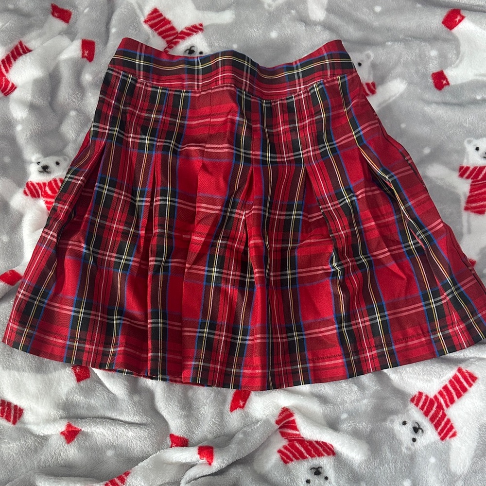 Plaid Red Women's Skirt